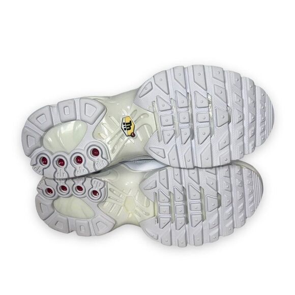 Nike Air Max Plus GS 'White Metallic Silver' AR1852-100 Youth 4.5 Women's 6 - Picture 8 of 12